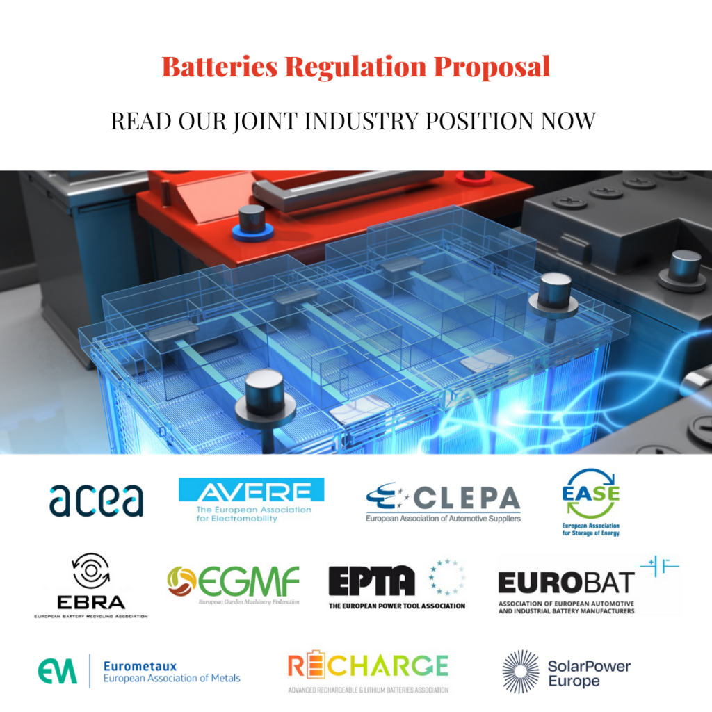 Joint industry position paper on the Batteries Regulation