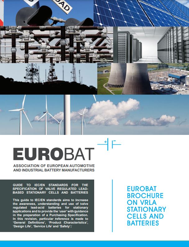 EUROBAT Brochure on VRLA Stationary Cells and Batteries